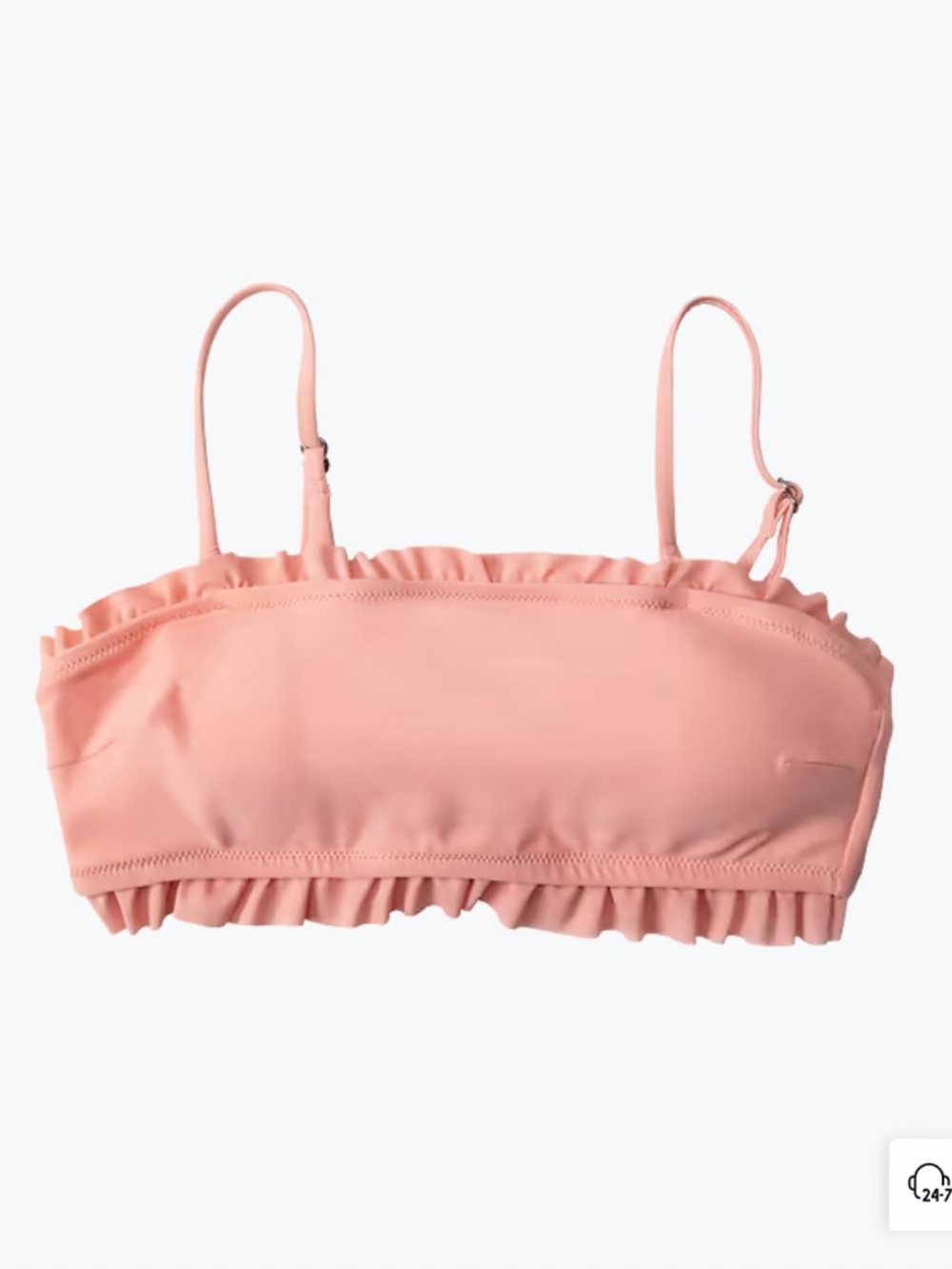 NEW• Cupshe Peach Ruffle Bikini Top• XL - Picture 2 of 9